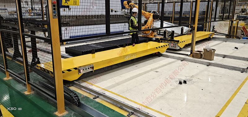 配套機(jī)械臂的軌道電動平車