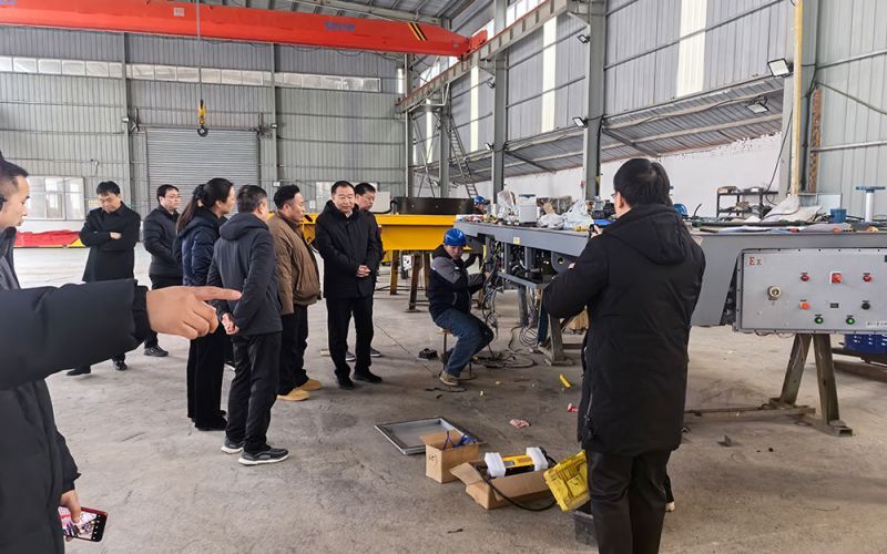 春節(jié)過后，萬物復蘇，縣領(lǐng)導至我廠考察復產(chǎn)復工情況