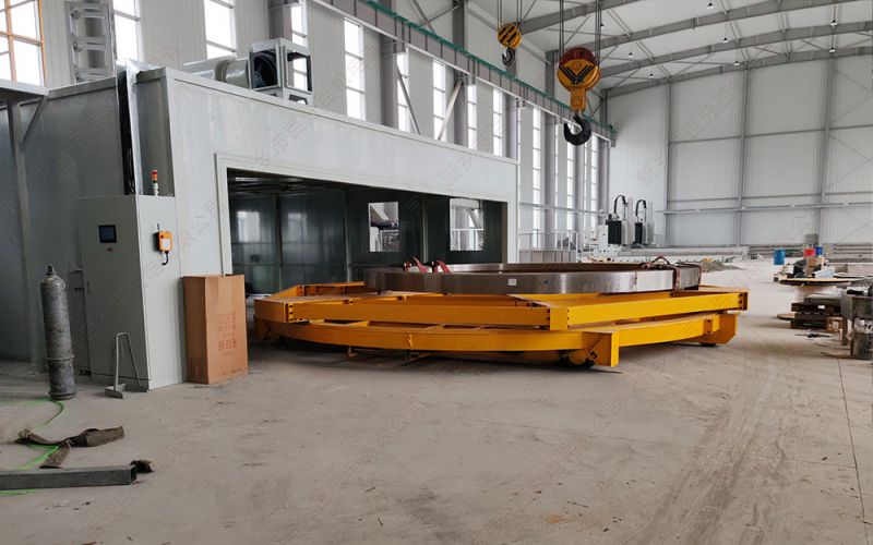 環(huán)保設備噴砂房配套的有軌電動轉(zhuǎn)運車：效率、安全、環(huán)保